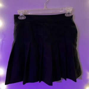 Black los angeles apparel pleated skirt